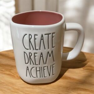 Rae Dun Inspirational White and Pink Mug.